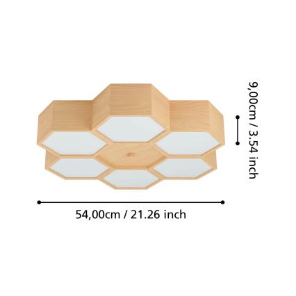 Eglo 98863 - Kattovalaisin MIRLAS 6xE27/9W/230V