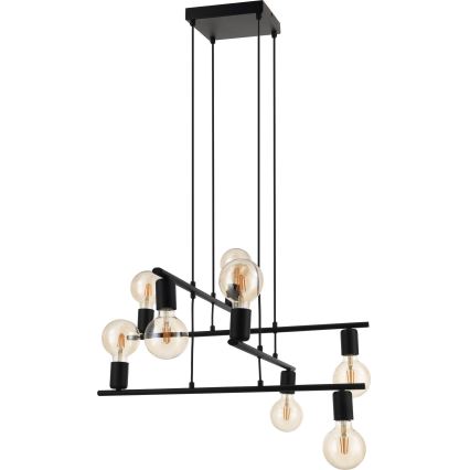Eglo 98909 - Kattokruunu narulla MEZZANA 8xE27/40W/230V