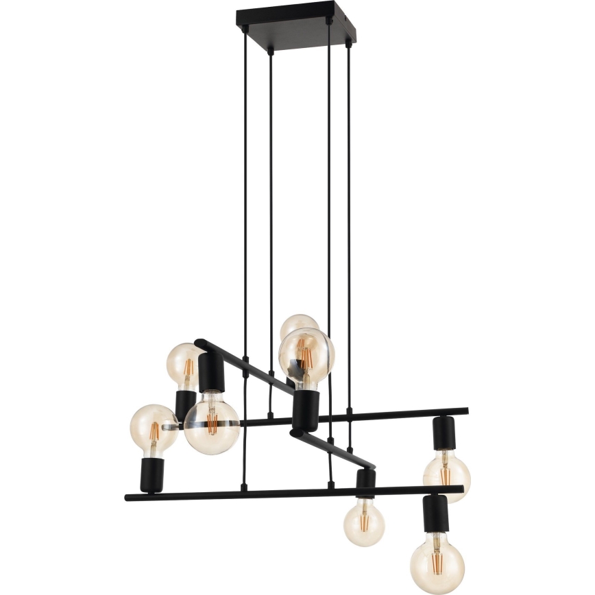 Eglo 98909 - Kattokruunu narulla MEZZANA 8xE27/40W/230V
