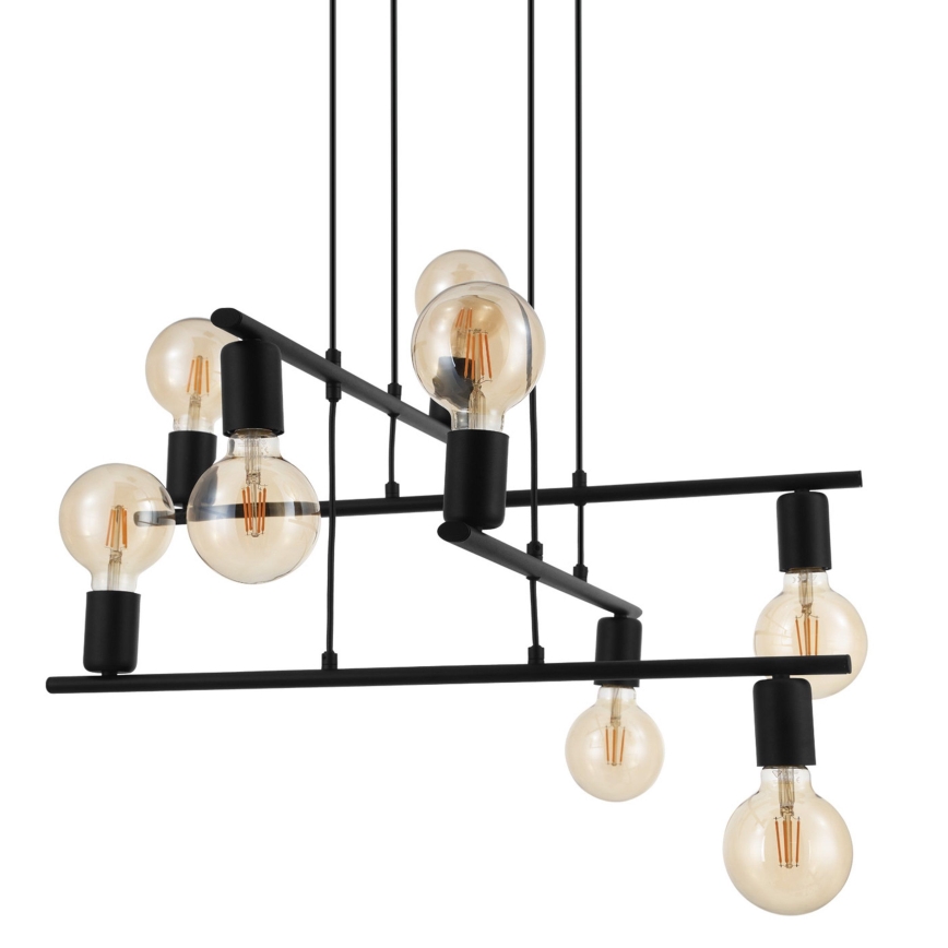 Eglo 98909 - Kattokruunu narulla MEZZANA 8xE27/40W/230V