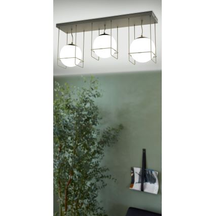 Eglo 99021 - Kattovalo VERSUOLA 3xE27/40W/230V