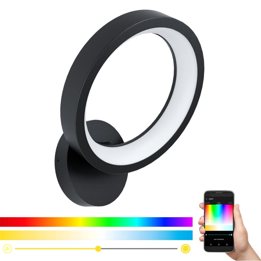 Eglo 99028 - LED RGB Himmennettävä seinävalaisin MARGHERA-C LED/16W/230V