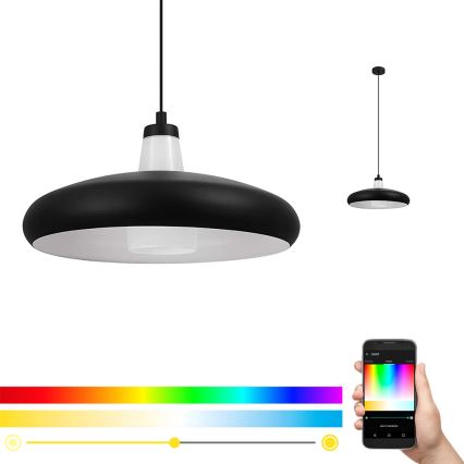 Eglo 99032 - LED RGB Himmentävä riippuvalaisin TABANERA-C 1xE27/9W/230V