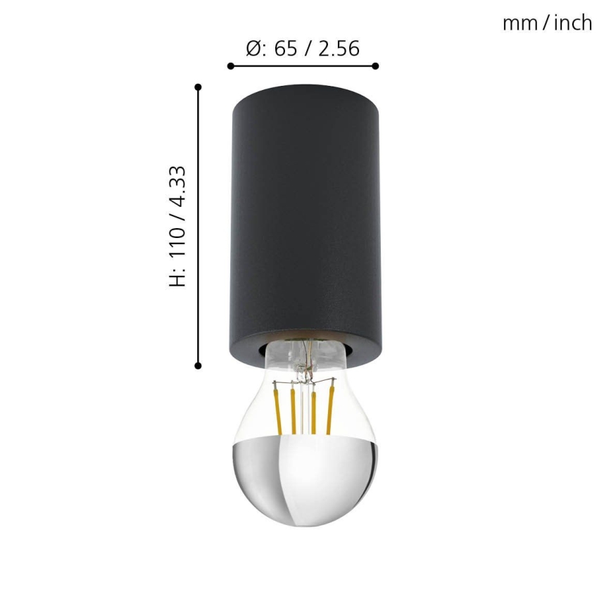 Eglo 99065 - Kattovalo SALUZZO 1xE27/40W/230V