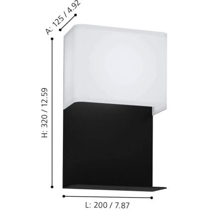 Eglo 99069 - LED-seinävalaisin GALDAKAO LED/5,4W/230V