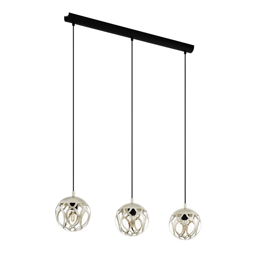 Eglo 99072 - Kattokruunu narulla MIRTAZZA 3xE27/60W/230V