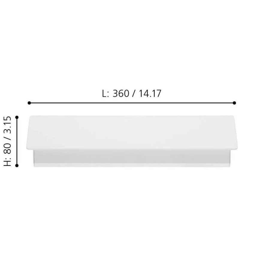 Eglo 99086 - LED-seinävalaisin ZUBIALDE LED/12W/230V