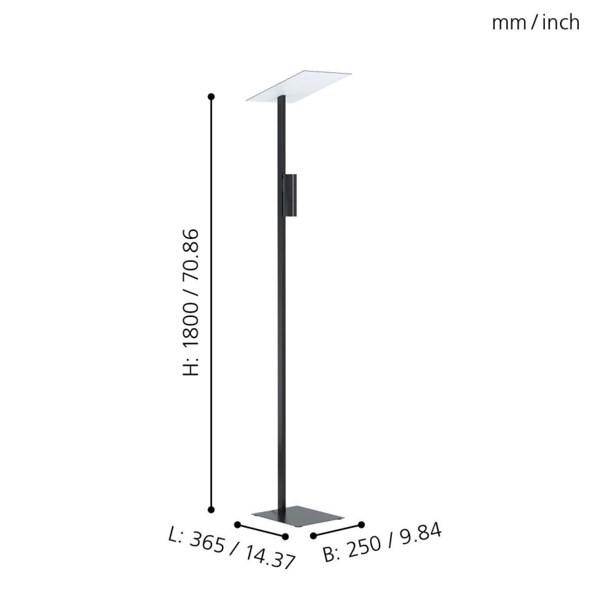 Eglo 99113 - LED-lattiavalaisin BUDEMSEA 2xGU10/5W/230V