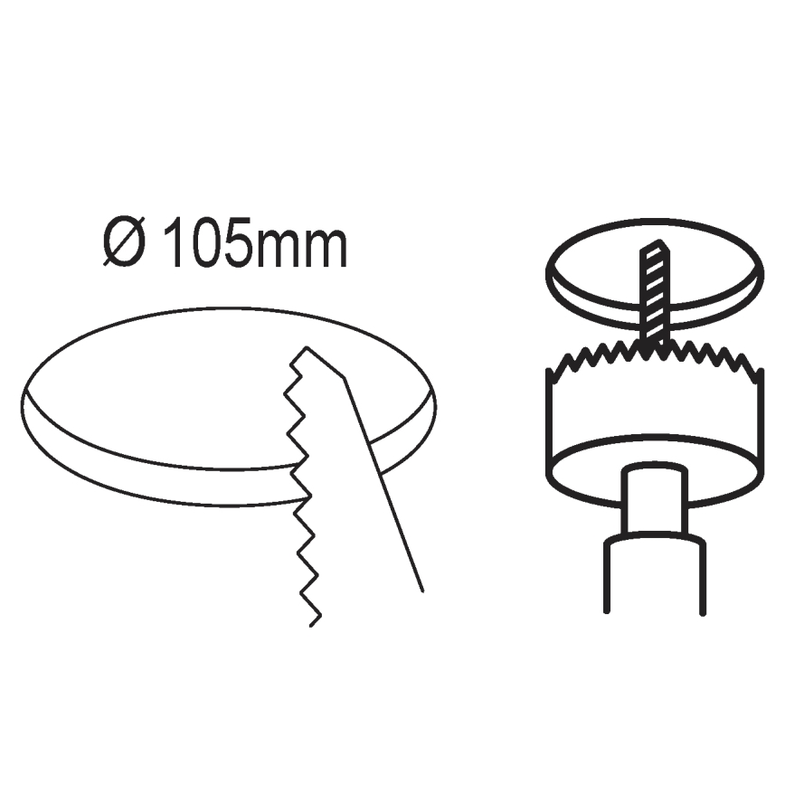 Eglo - LED Himmennettävä upotettava valo/5,5W/230V