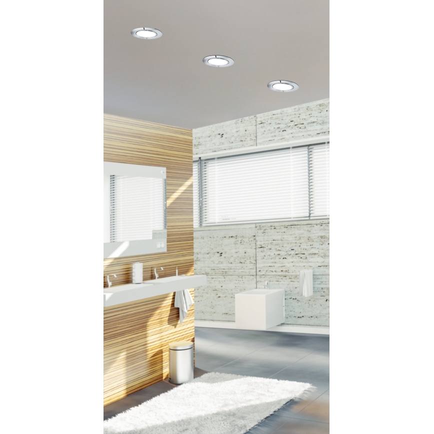 Eglo 99204 - LED-kattovalaisin kylpyhuoneeseen FUEVA 5 LED/2,7W/230V IP44