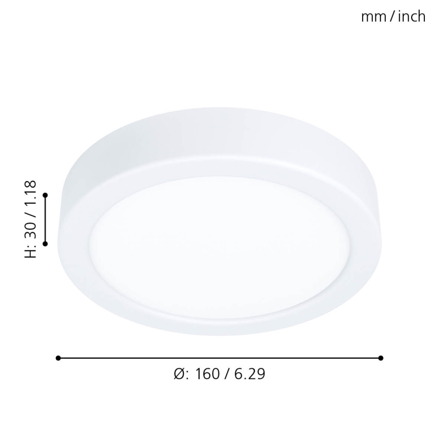 Eglo 99215 - LED-kattovalaisin FUEVA 5 LED/10,5W/230V