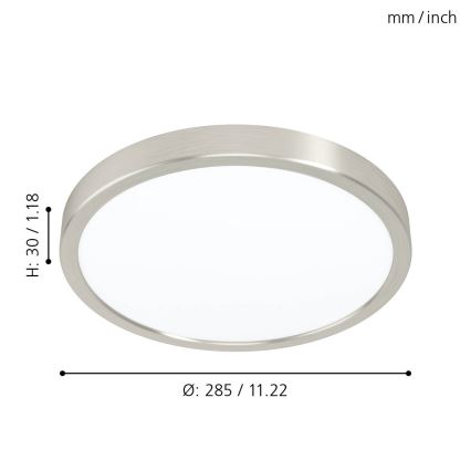 Eglo 99221 - LED-kattovalaisin FUEVA 5 LED/20W/230V