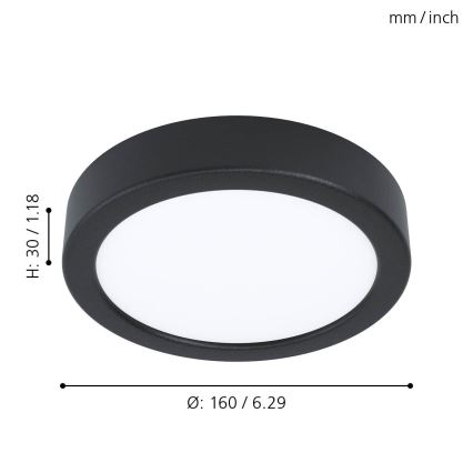 Eglo 99222 - LED-kattovalaisin FUEVA 5 LED/10,5W/230V