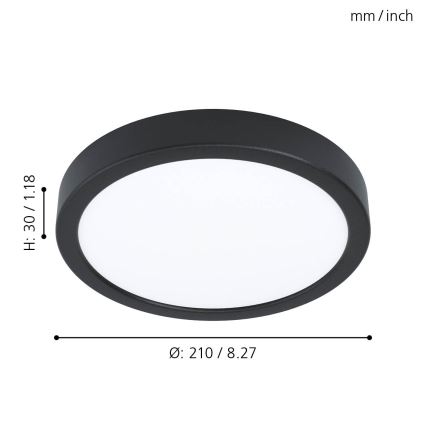Eglo 99223 - LED-kattovalaisin FUEVA 5 LED/16,5W/230V
