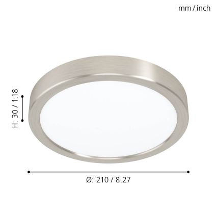 Eglo 99229 - LED-kattovalaisin FUEVA 5 LED/16,5W/230V