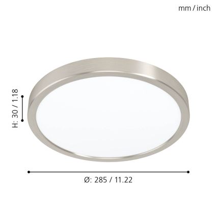 Eglo 99232 - LED-kattovalaisin FUEVA 5 LED/20W/230V