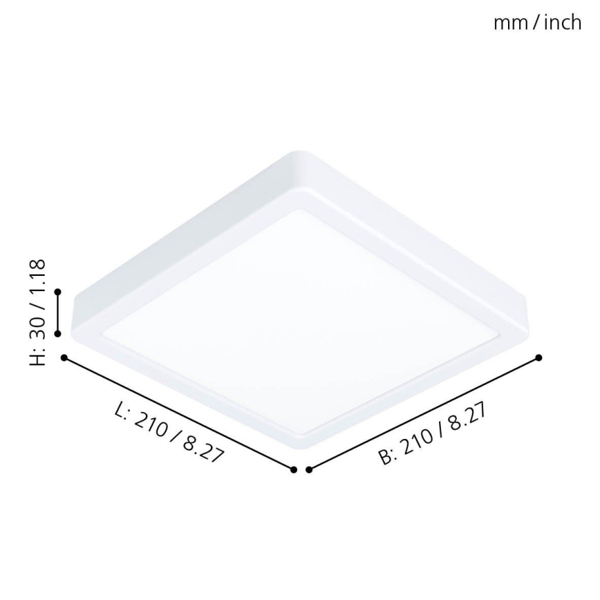 Eglo 99237 - LED-kattovalaisin FUEVA 5 LED/16,5W/230V