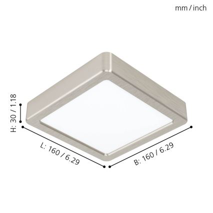 Eglo 99239 - LED-kattovalaisin FUEVA 5 LED/10,5W/230V