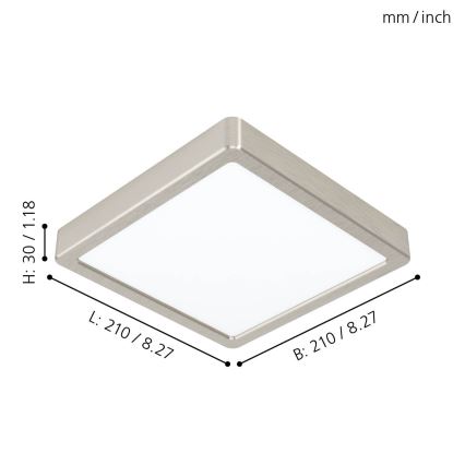 Eglo 99241 - LED-kattovalaisin FUEVA 5 LED/16,5W/230V
