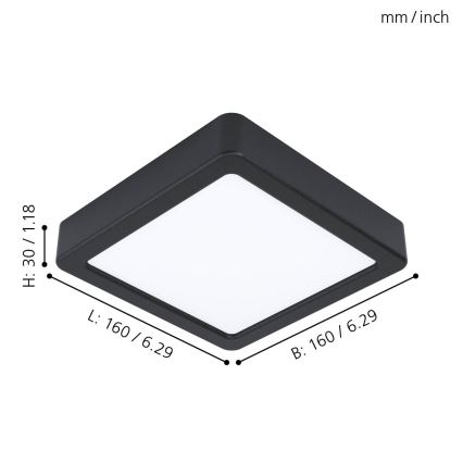 Eglo 99243 - LED-kattovalaisin FUEVA 5 LED/10,5W/230V