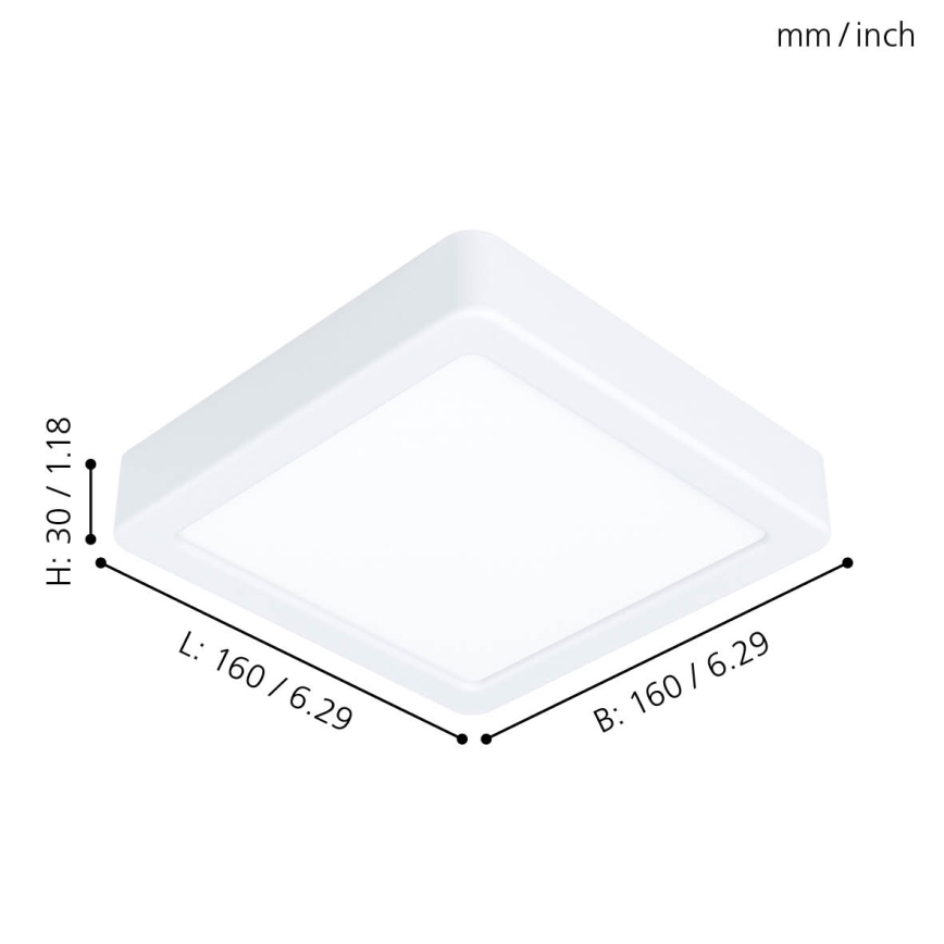 Eglo 99246 - LED-kattovalaisin FUEVA 5 LED/10,5W/230V