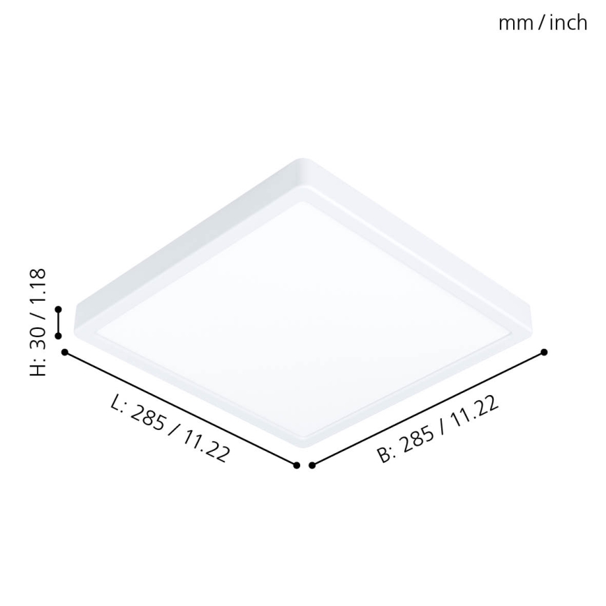 Eglo 99248 - LED-kattovalaisin FUEVA 5 LED/20W/230V
