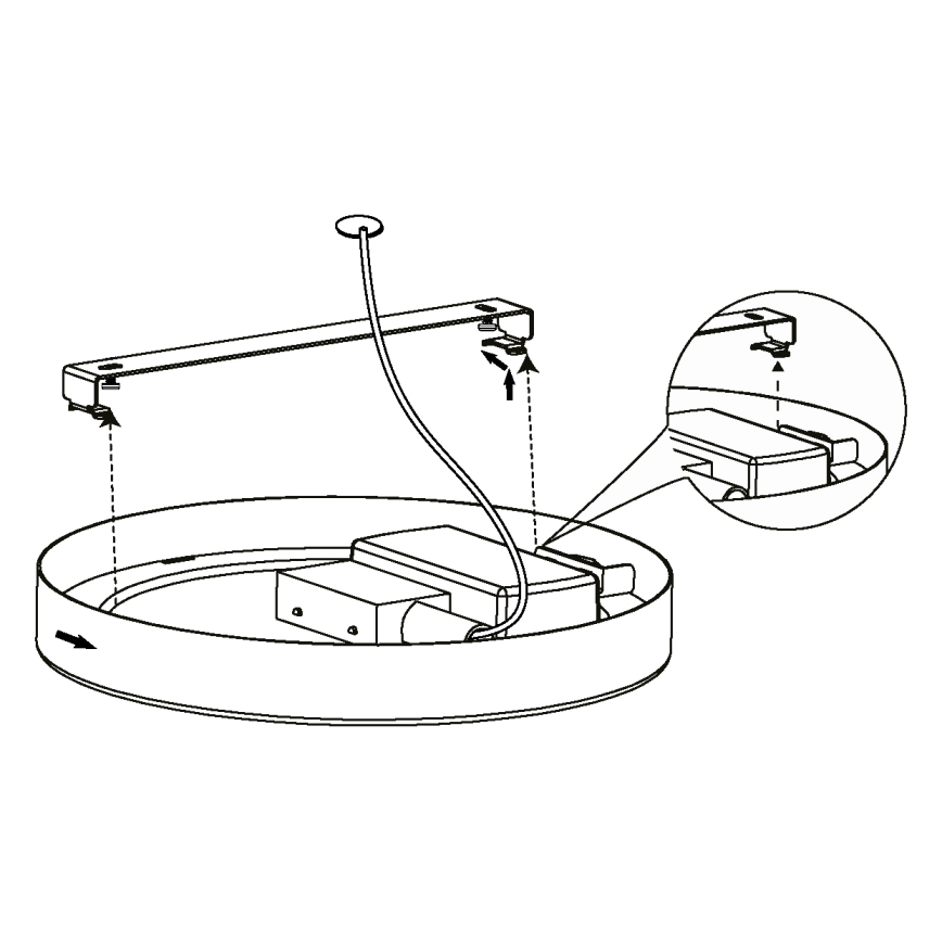 Eglo 99258 - Himmennettävä LED-kattovalaisin FUEVA 5 LED/16,5W/230V