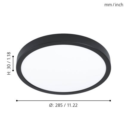 Eglo - Himmennettävä LED-kattovalaisin LED/20W/230V