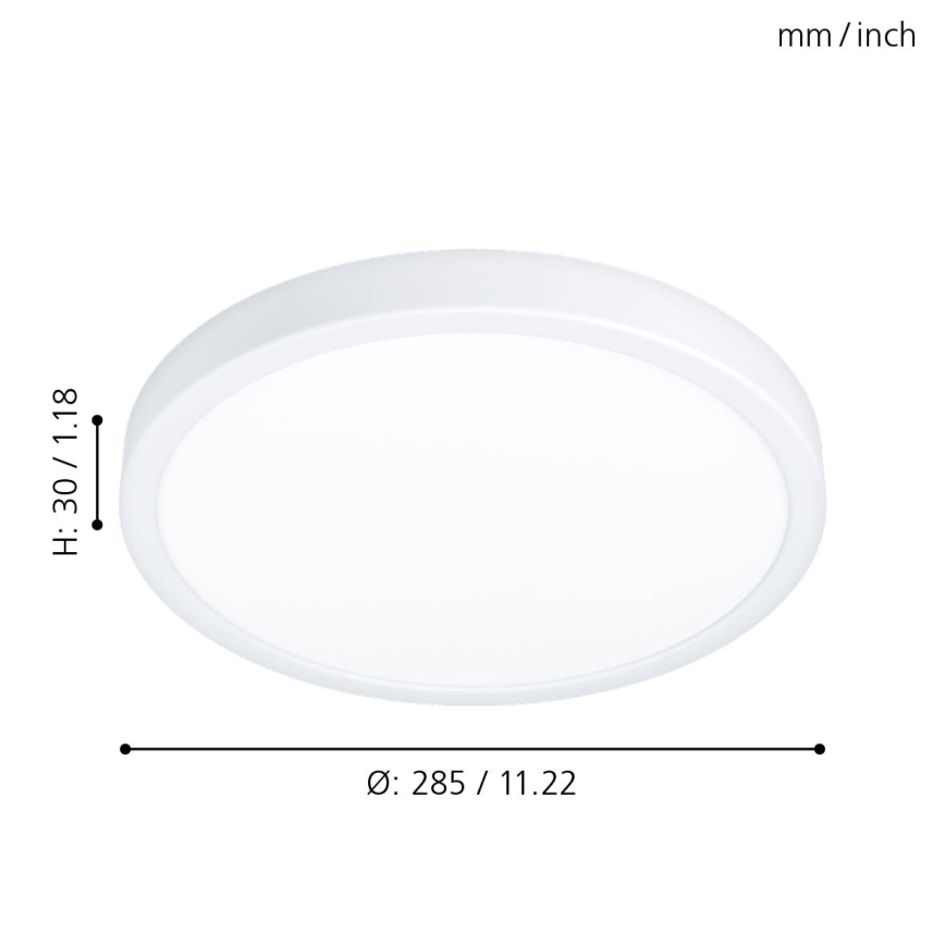 Eglo 99265 - LED-kattovalaisin kylpyhuoneessa FUEVA 5 LED/20W/230V IP44