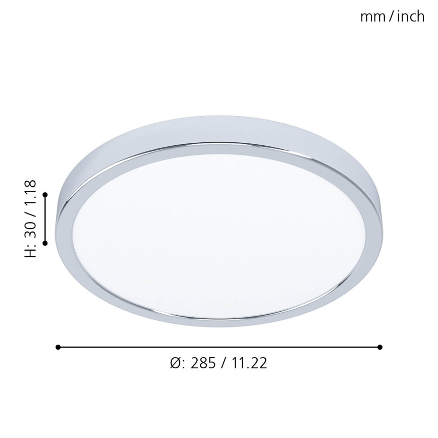 Eglo 99266 - LED-kattovalaisin kylpyhuoneessa FUEVA 5 LED/20W/230V IP44