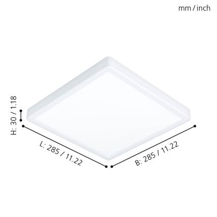 Eglo 99268 - LED-kattovalaisin kylpyhuoneessa FUEVA 5 LED/20W/230V IP44
