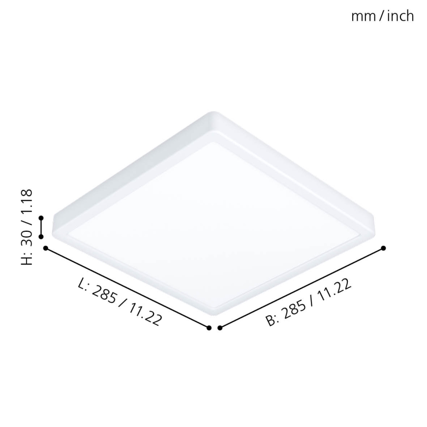 Eglo 99268 - LED-kattovalaisin kylpyhuoneessa FUEVA 5 LED/20W/230V IP44
