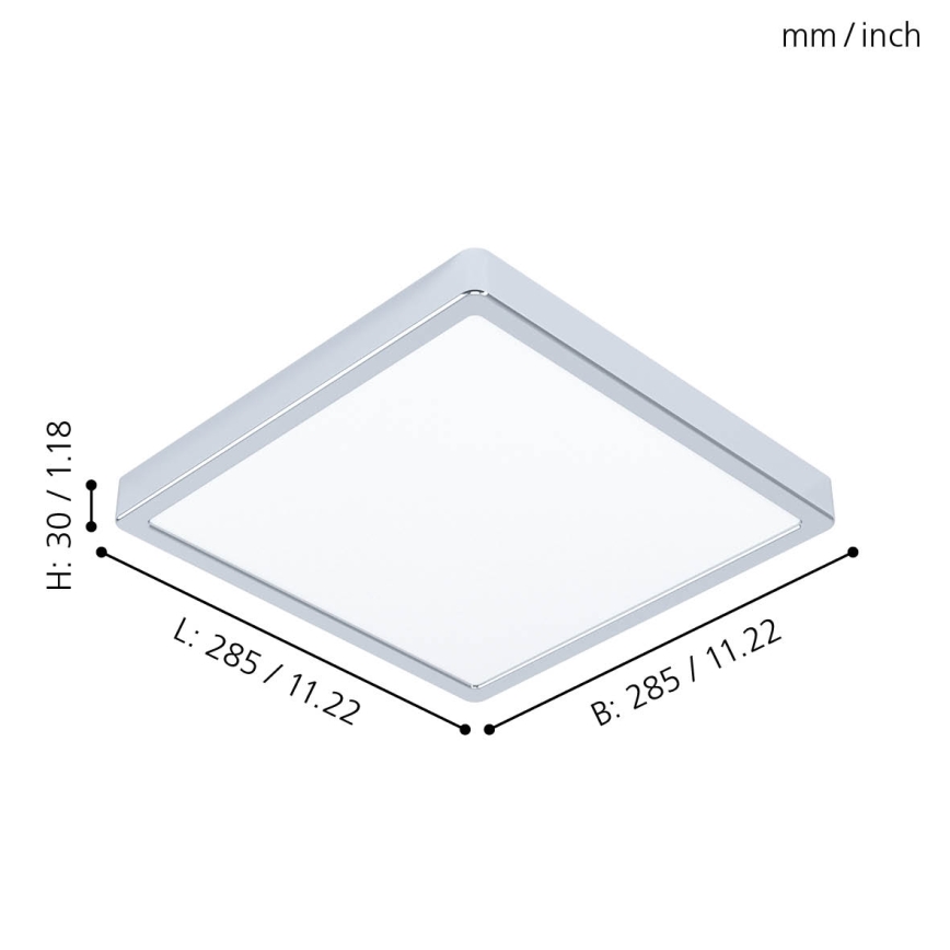 Eglo 99269 - LED-kattovalaisin kylpyhuoneessa FUEVA 5 LED/20W/230V IP44