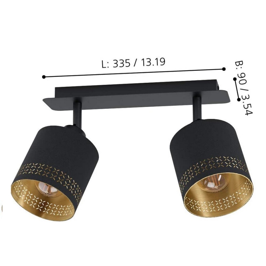 Eglo 99277 - Kohdevalo ESTEPERRA 2xE27/28W/230V