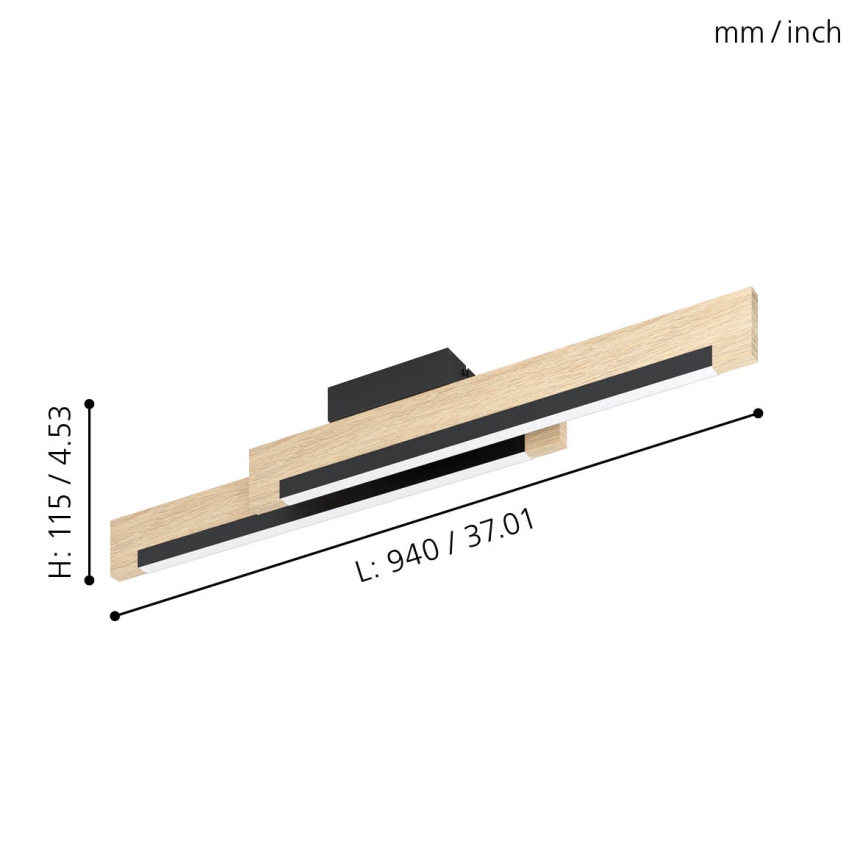 Eglo 99292 - Himmennettävä LED-kattovalaisin CAMACHO 2xLED/10W/230V