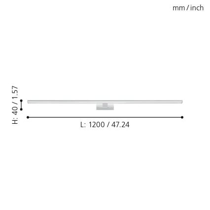 Eglo - Kylpyhuoneen LED-peilivalo LED/14W/230V 4000K 120 cm IP44
