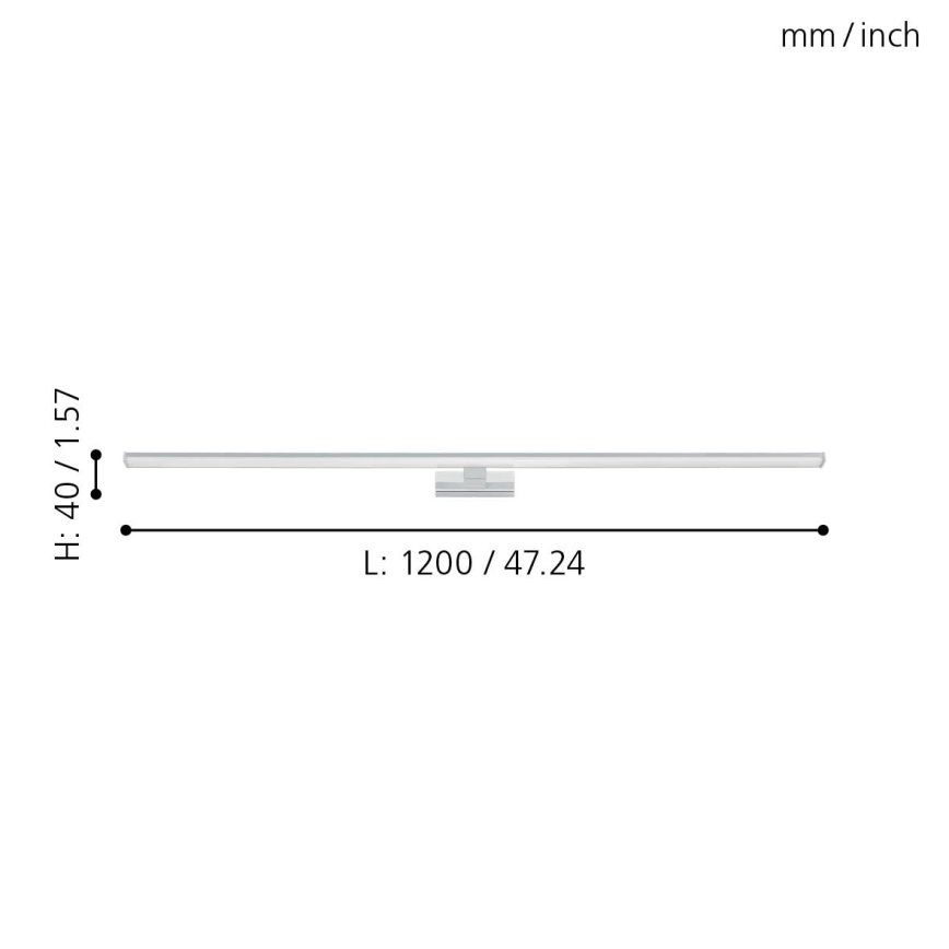 Eglo - Kylpyhuoneen LED-peilivalo LED/14W/230V 4000K 120 cm IP44