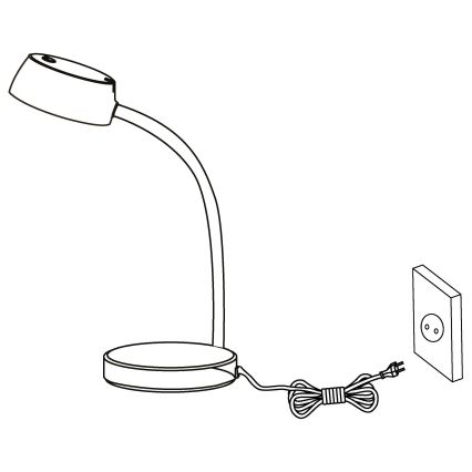 Eglo 99334 - LED-pöytävalaisin CABALES LED/4,5W/230V