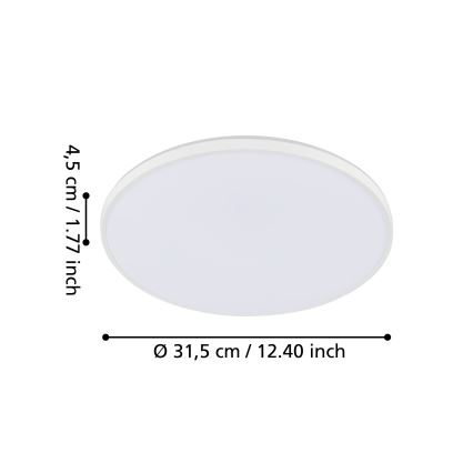 Eglo 99338 - LED-kattovalaisin CRESPILLO LED/18W/230V