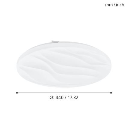 Eglo 99344 - LED-kattovalaisin BENARIBA LED/22W/230V