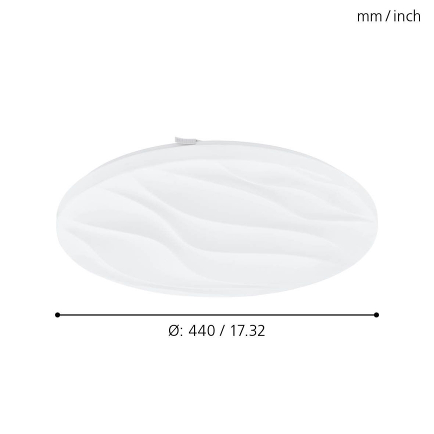 Eglo 99344 - LED-kattovalaisin BENARIBA LED/22W/230V