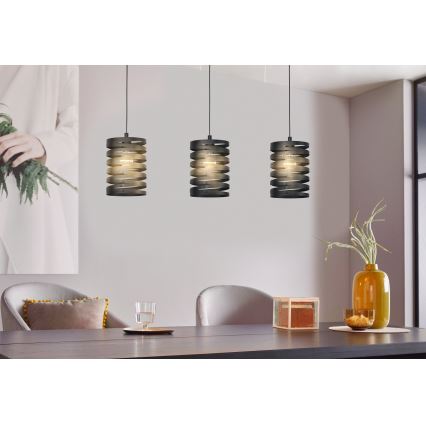 Eglo 99347 - Kattokruunu narulla CREMELLA 3xE27/40W/230V
