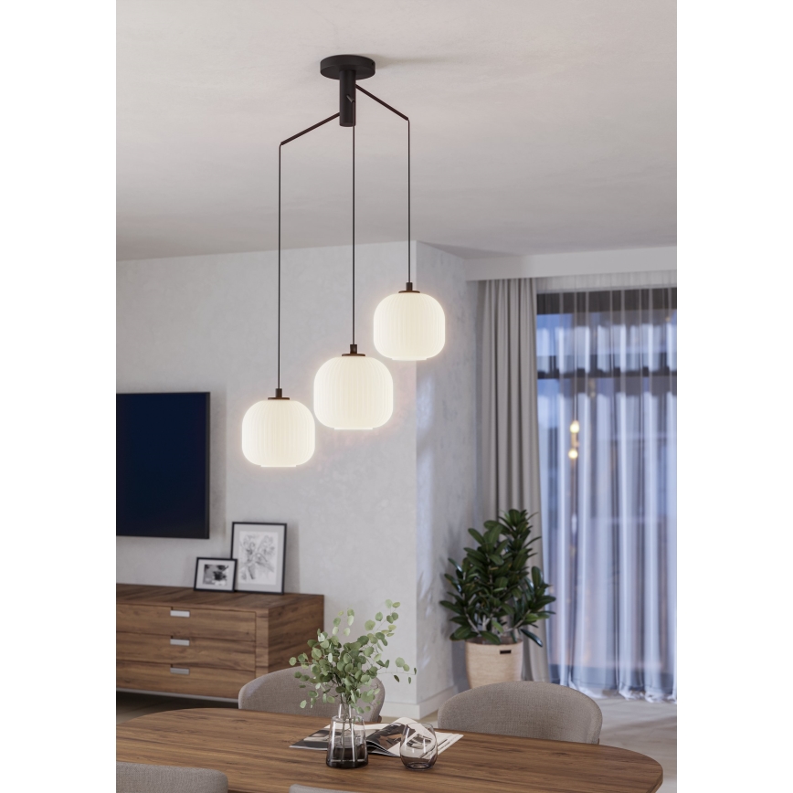 Eglo 99368 - Kattokruunu narulla MANTUNALLE 3xE27/40W/230V