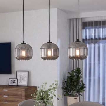 Eglo 99372 - Kattokruunu narulla MANTUNALLE 3xE27/40W/230V