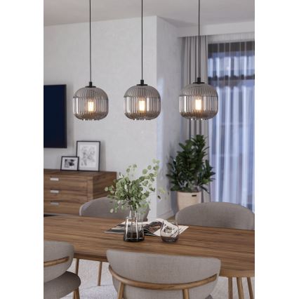 Eglo 99372 - Kattokruunu narulla MANTUNALLE 3xE27/40W/230V