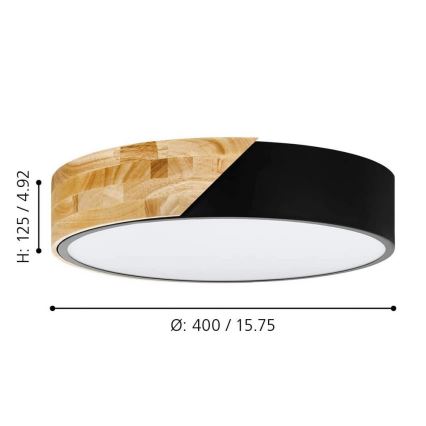 Eglo 99388 - Kattovalo GRIMALDINO 2xE27/28W/230V