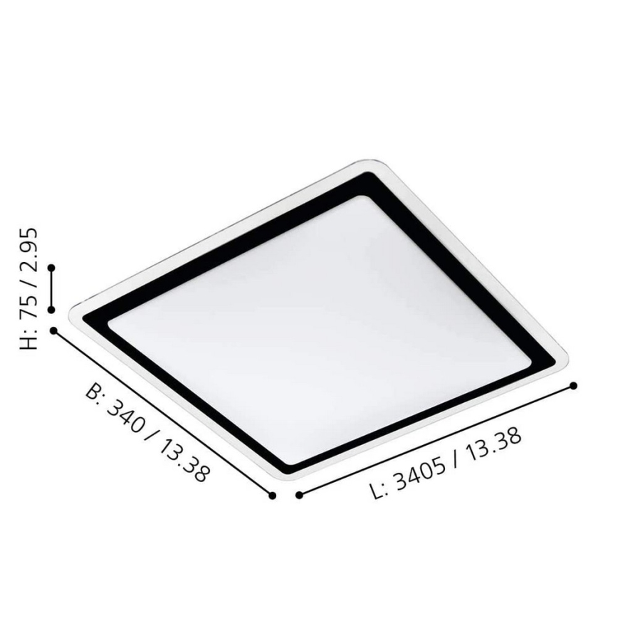 Eglo 99405 - LED-kattovalaisin COMPETA LED/24W/230V
