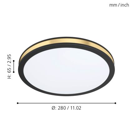 Eglo 99406 - LED-kattovalaisin PESCAITO LED/11W/230V