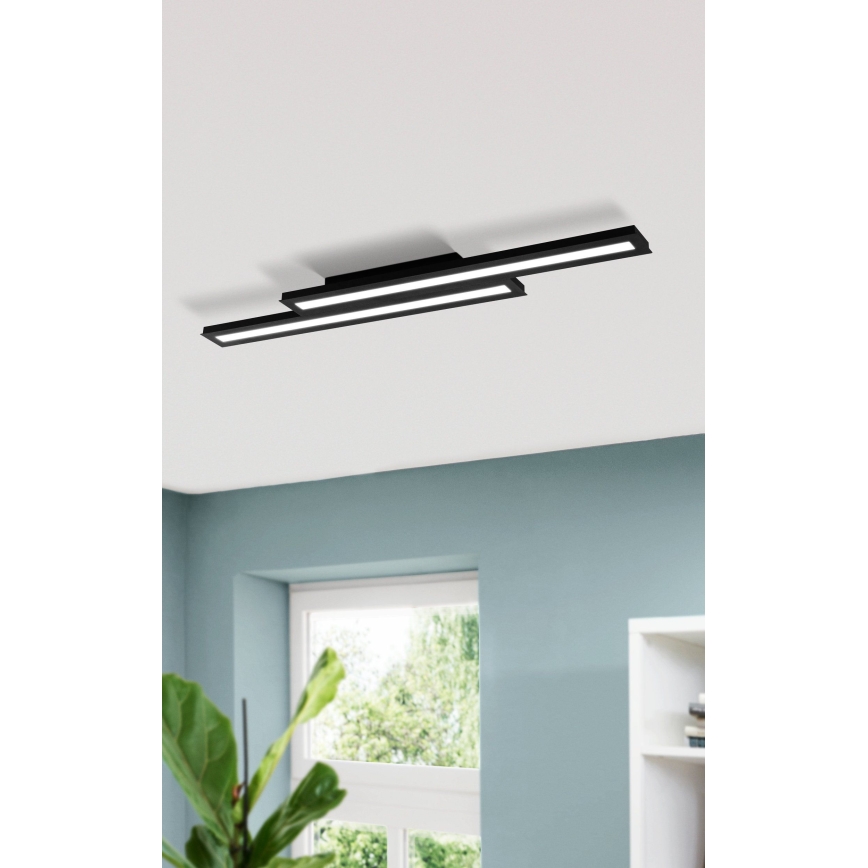 Eglo - Himmennettävä LED-RGB-kattovalaisin SALITERAS-C 2xLED/10W/230V