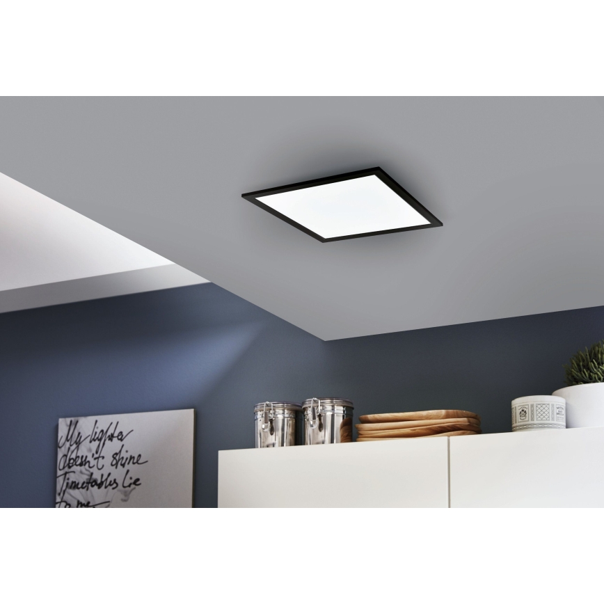 Eglo 99415 - Himmennettävä LED-RGB-kattovalaisin SALOBRENA-C LED/16W/230V + Kauko-ohjaus